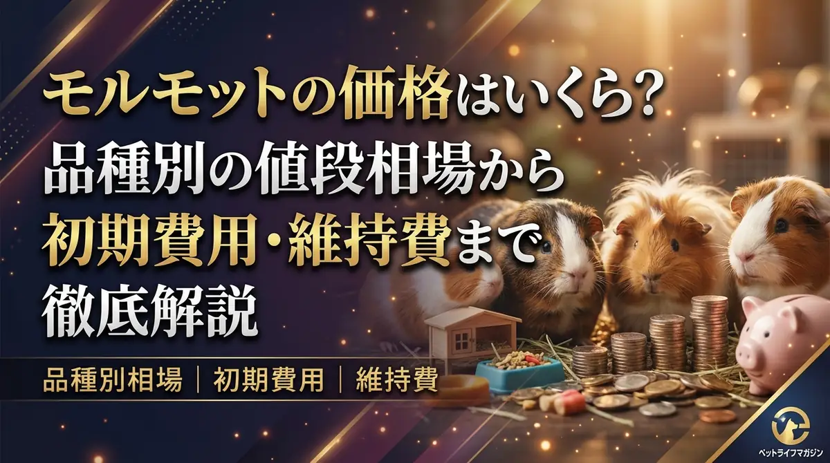 モルモットの価格はいくら？品種別の値段相場から初期費用・維持費まで徹底解説