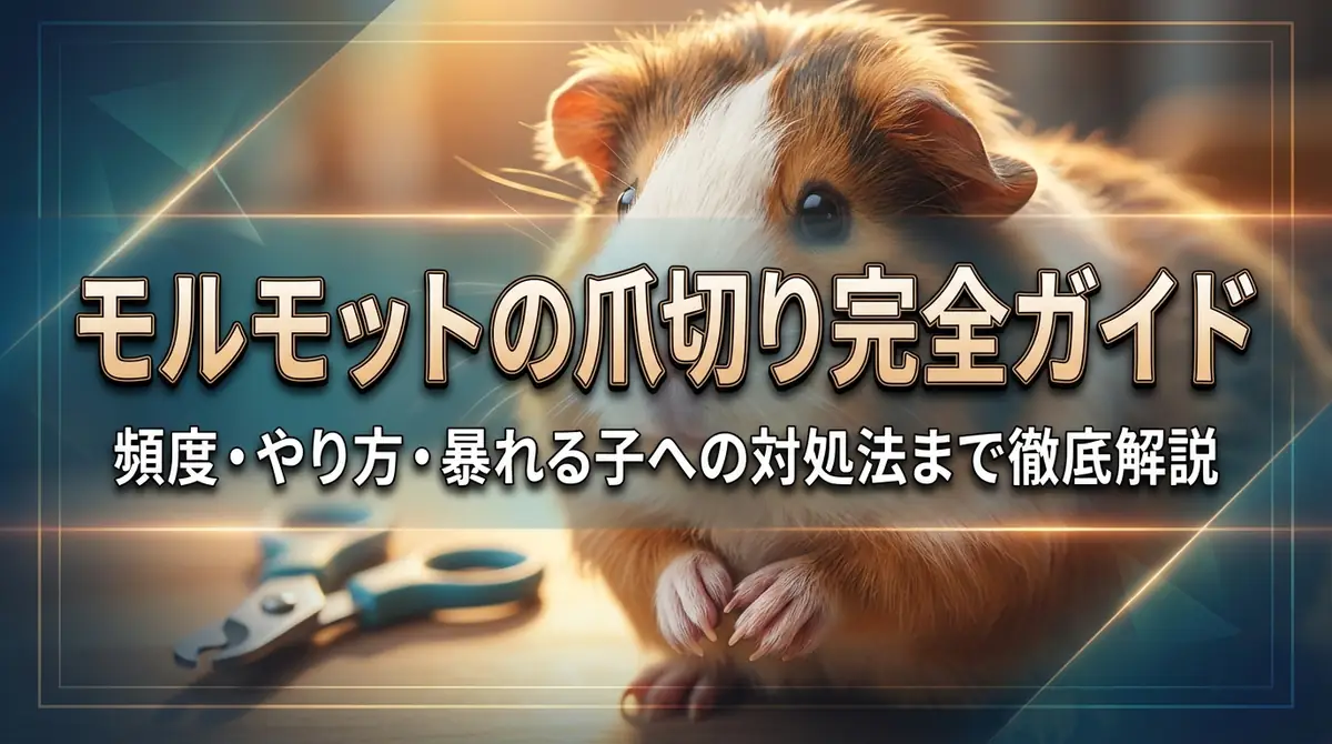モルモットの爪切り完全ガイド｜頻度・やり方・暴れる子への対処法まで徹底解説