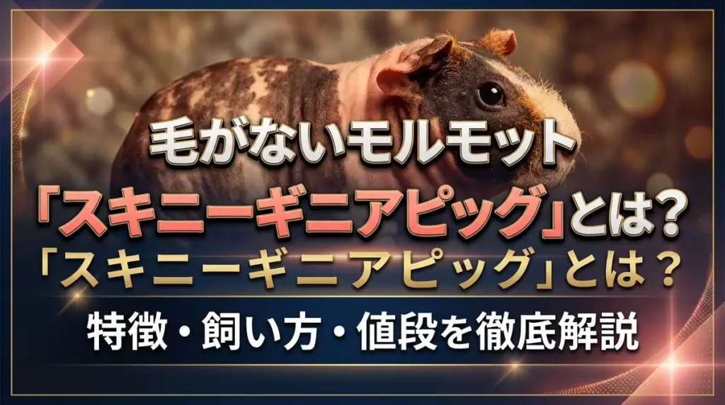毛がないモルモット「スキニーギニアピッグ」とは？特徴・飼い方・値段を徹底解説