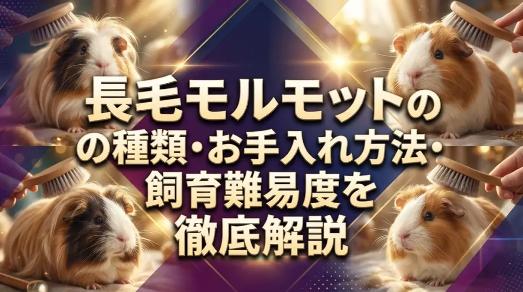 長毛モルモットの種類・お手入れ方法・飼育難易度を徹底解説