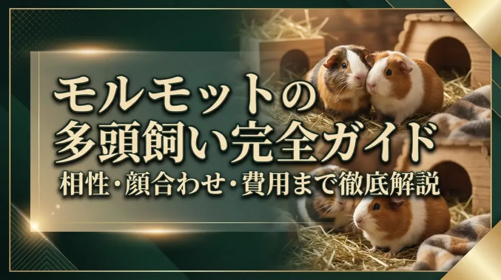 モルモットの多頭飼い完全ガイド｜相性・顔合わせ・費用まで徹底解説