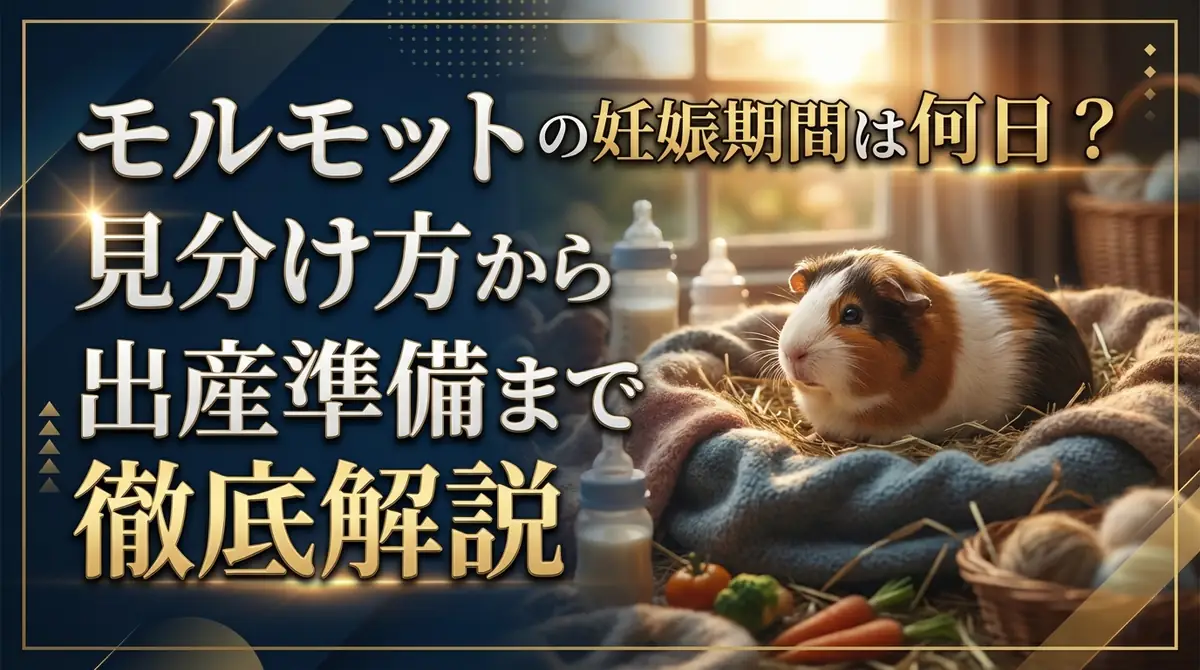 モルモットの妊娠期間は何日?見分け方から出産準備まで徹底解説