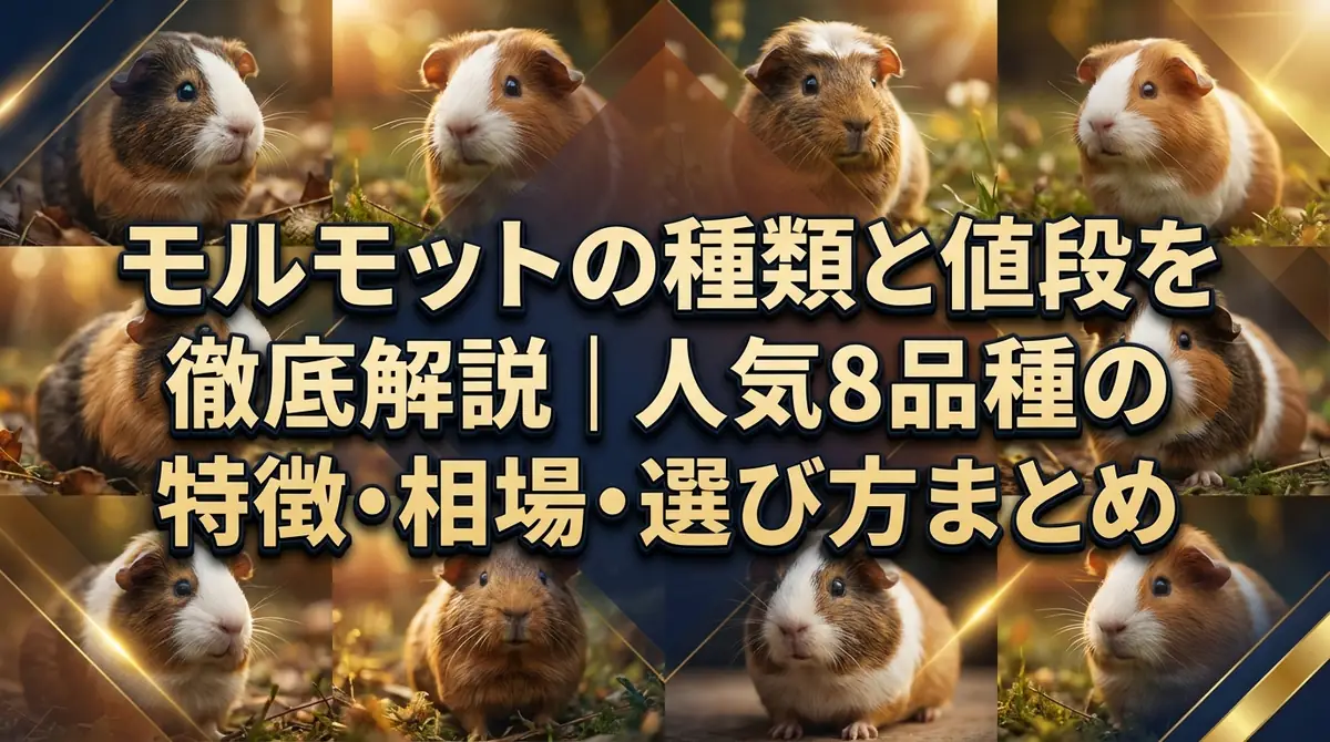 モルモットの種類と値段を徹底解説|人気8品種の特徴・相場・選び方まとめ