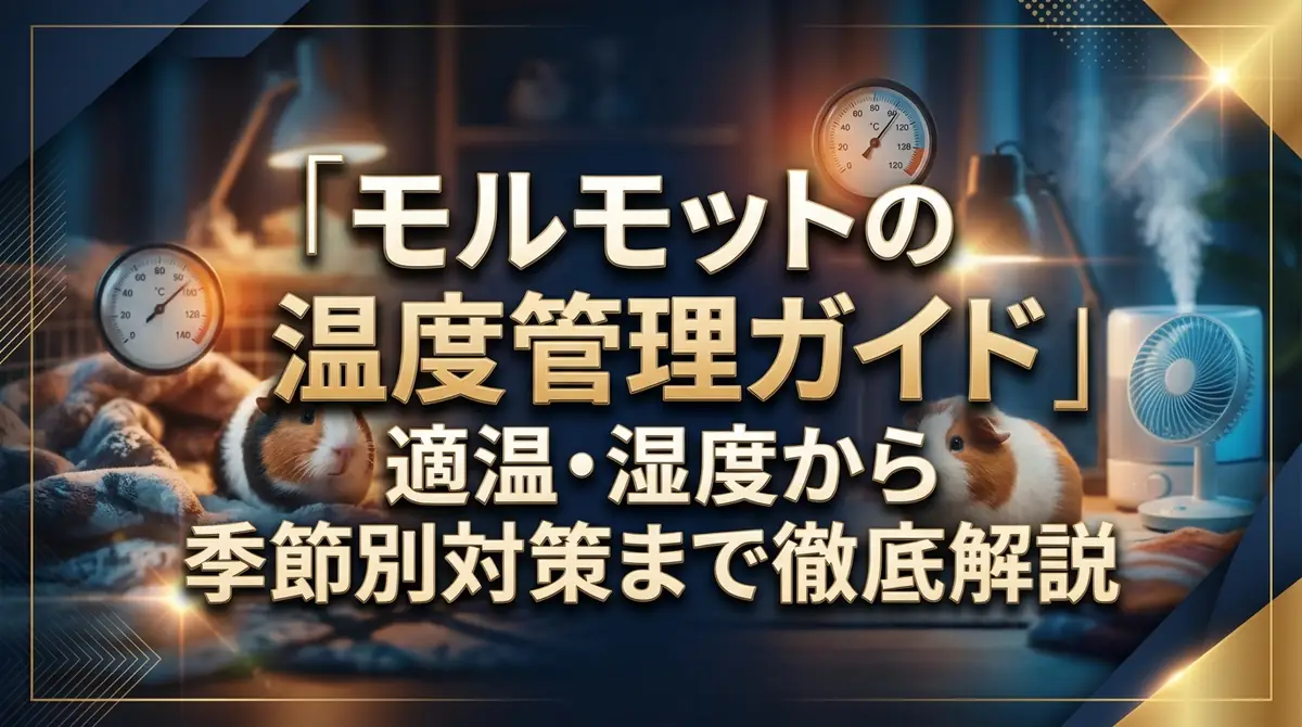モルモットの温度管理ガイド|適温・湿度から季節別対策まで徹底解説