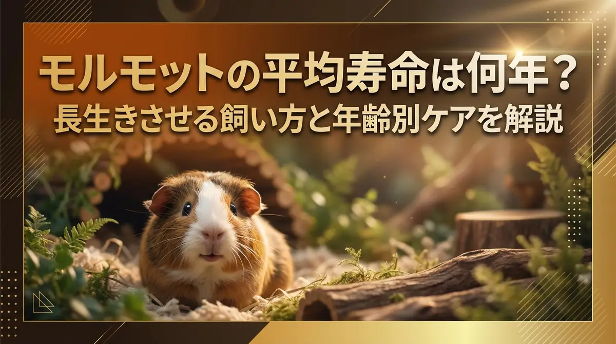 モルモットの平均寿命は何年？長生きさせる飼い方と年齢別ケアを解説