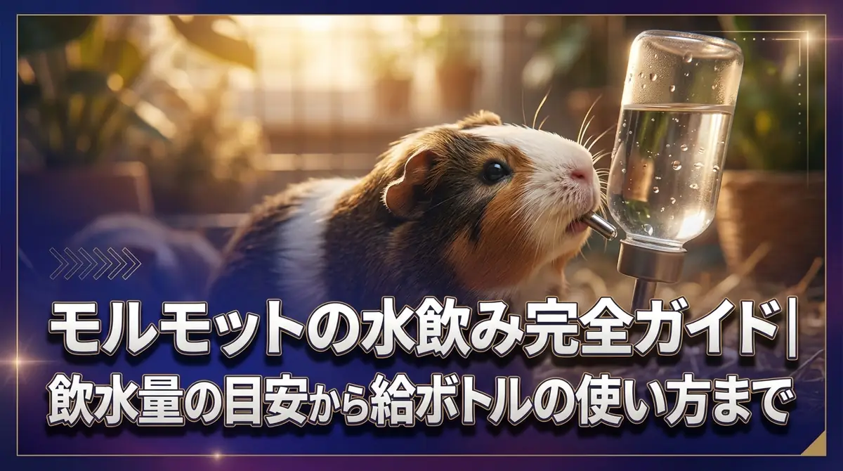 モルモットの水飲み完全ガイド|飲水量の目安から給水ボトルの使い方まで