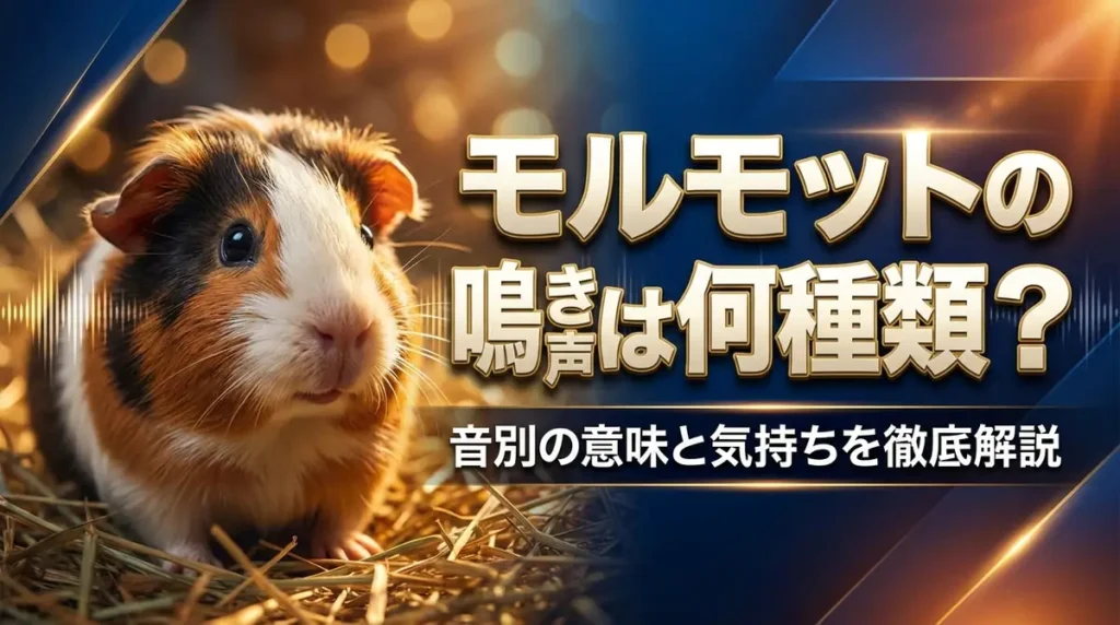 モルモットの鳴き声は何種類？音別の意味と気持ちを徹底解説
