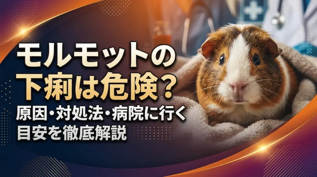 モルモットの下痢は危険？原因・対処法・病院に行く目安を徹底解説