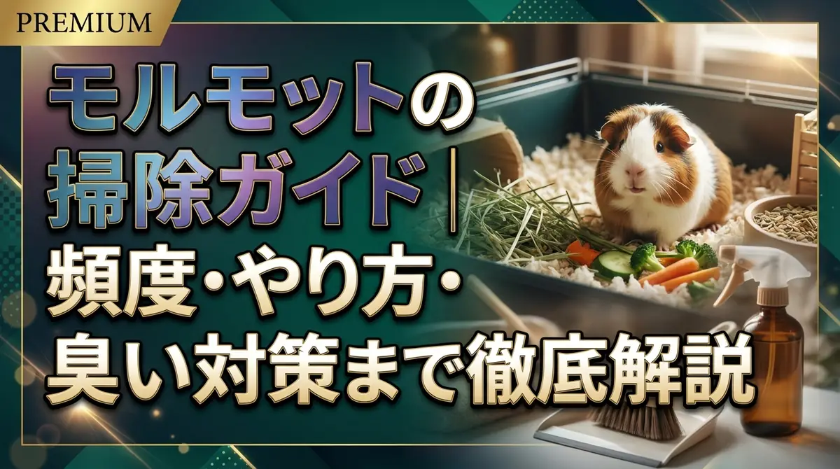 モルモットの掃除ガイド｜頻度・やり方・臭い対策まで徹底解説