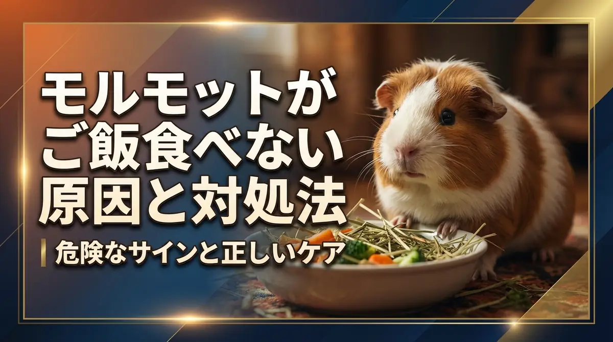 モルモットがご飯食べない原因と対処法｜危険なサインと正しいケア