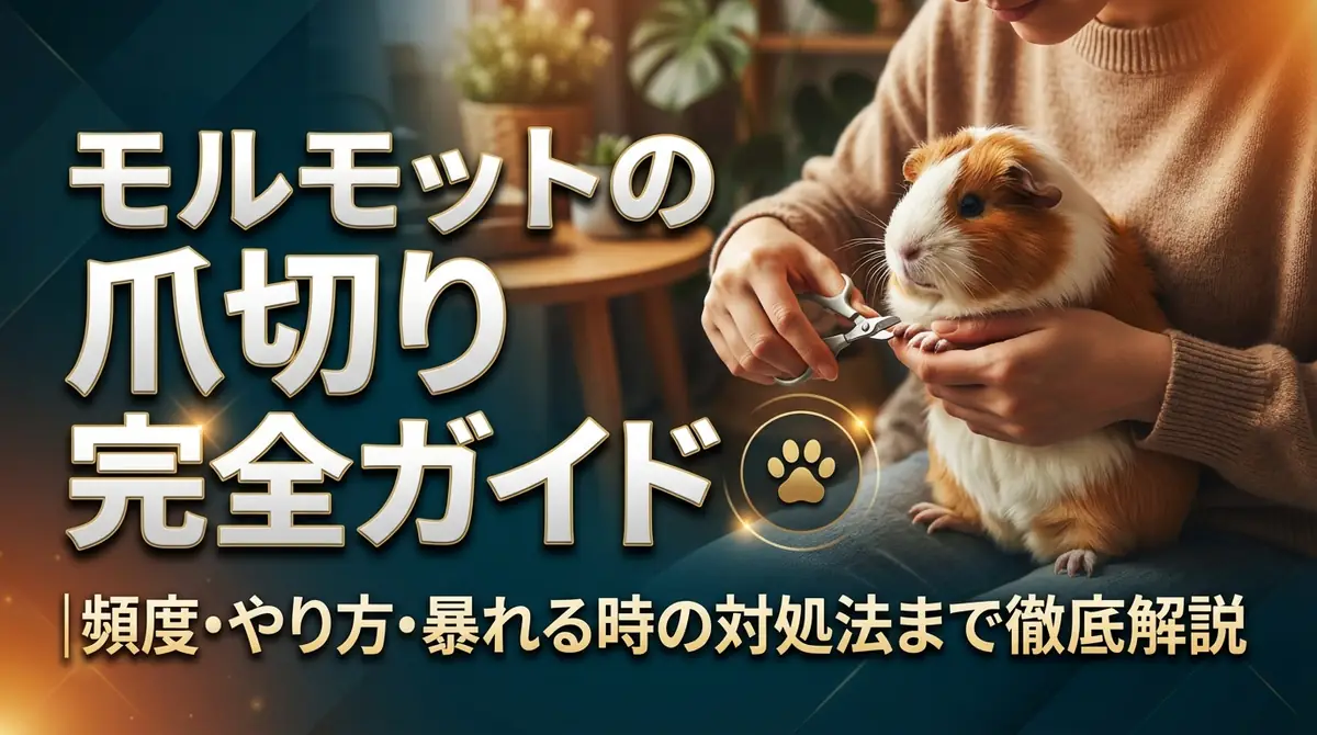 モルモットの爪切り完全ガイド|頻度・やり方・暴れる時の対処法まで徹底解説