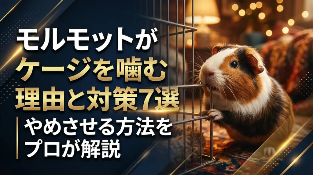 モルモットがケージを噛む理由と対策7選｜やめさせる方法をプロが解説