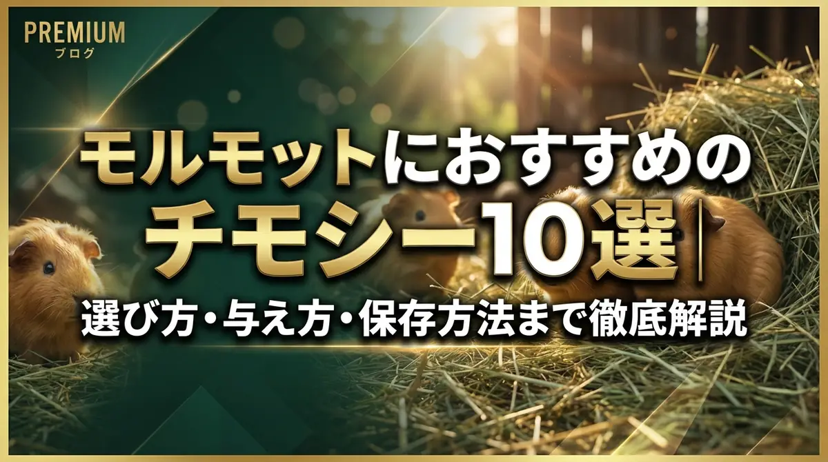 モルモットにおすすめのチモシー10選｜選び方・与え方・保存方法まで徹底解説