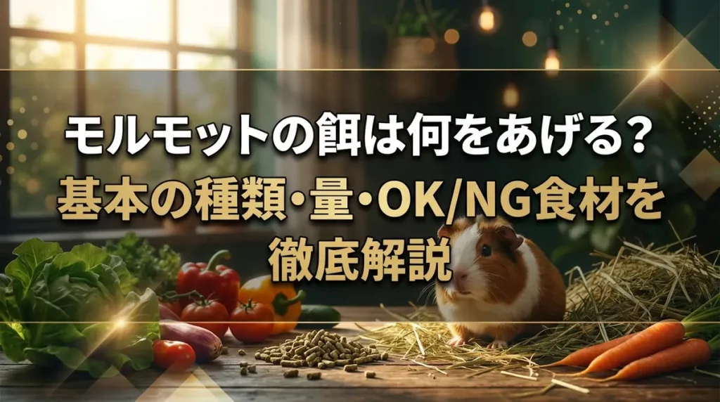 モルモットの餌は何をあげる？基本の種類・量・OK/NG食材を徹底解説