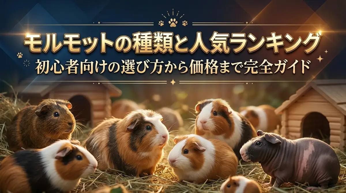 モルモットの種類と人気ランキング｜初心者向けの選び方から価格まで完全ガイド