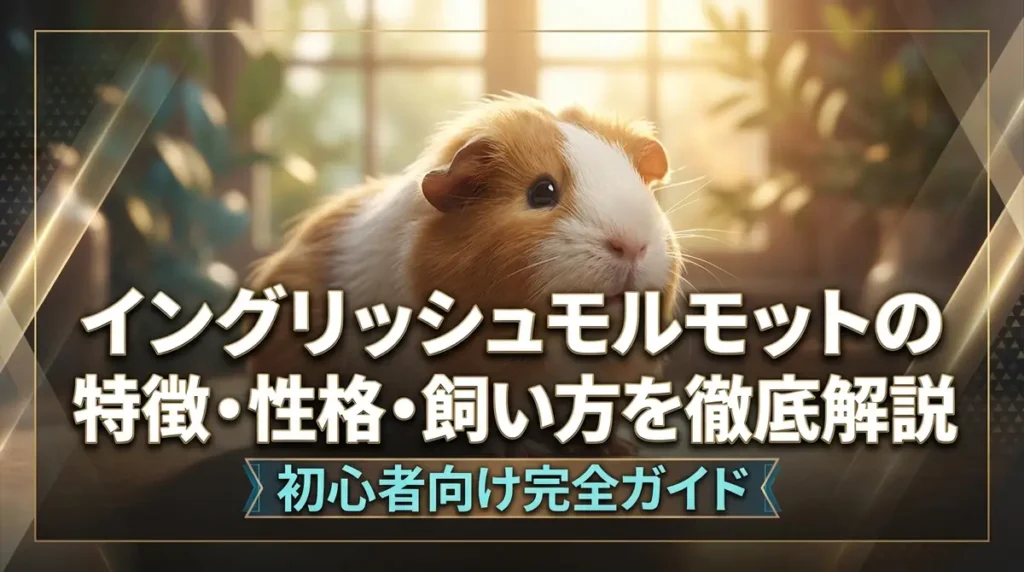 イングリッシュモルモットの特徴・性格・飼い方を徹底解説｜初心者向け完全ガイド