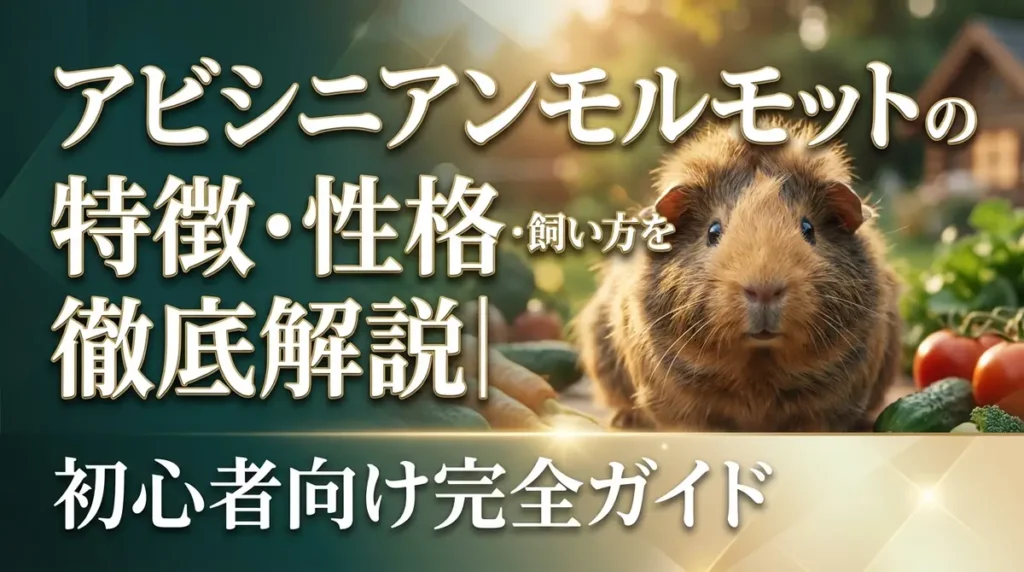 アビシニアンモルモットの特徴・性格・飼い方を徹底解説｜初心者向け完全ガイド