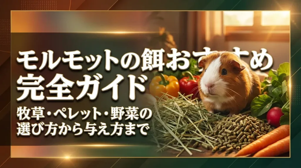 モルモットの餌おすすめ完全ガイド｜牧草・ペレット・野菜の選び方から与え方まで