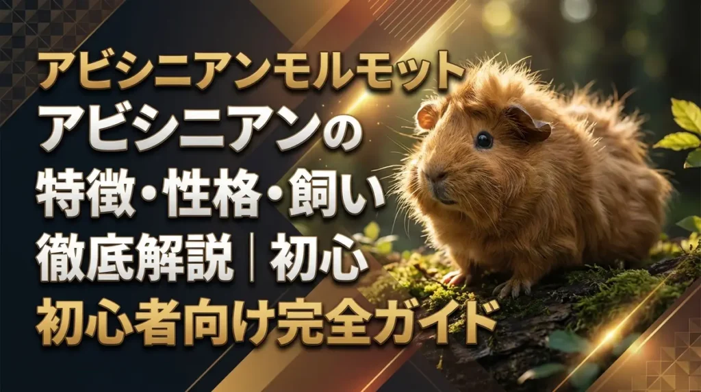アビシニアンモルモットの特徴・性格・飼い方を徹底解説｜初心者向け完全ガイド