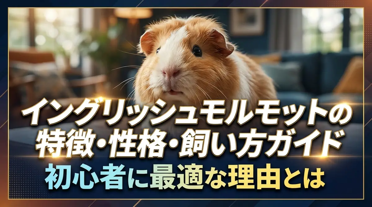 イングリッシュモルモットの特徴・性格・飼い方ガイド｜初心者に最適な理由とは