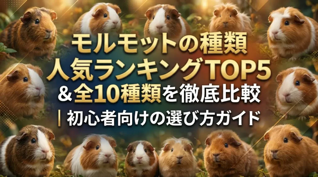 モルモットの種類人気ランキングTOP5＆全10種類を徹底比較｜初心者向けの選び方ガイド
