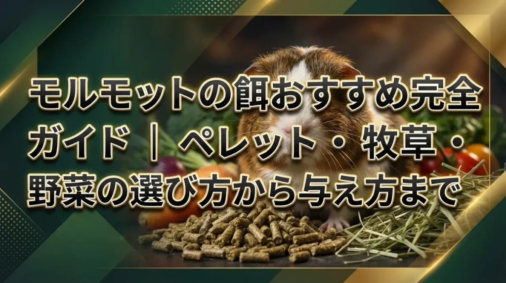 モルモットの餌おすすめ完全ガイド｜ペレット・牧草・野菜の選び方から与え方まで