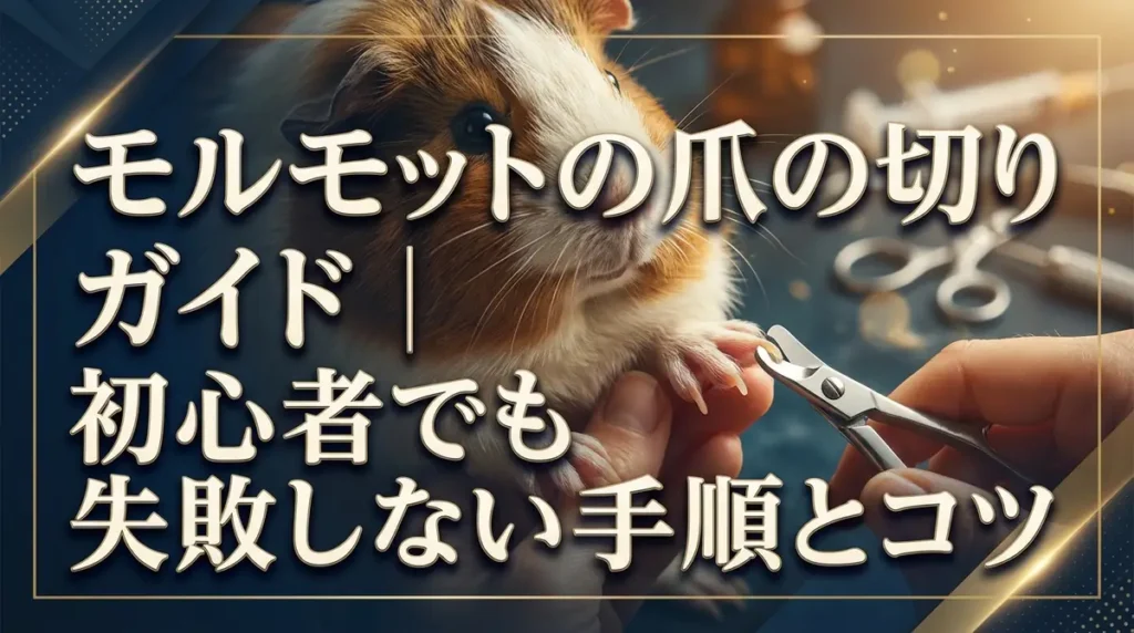 モルモットの爪の切り方ガイド｜初心者でも失敗しない手順とコツ
