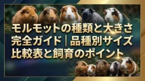 モルモットの種類と大きさ完全ガイド｜品種別サイズ比較表と飼育のポイント